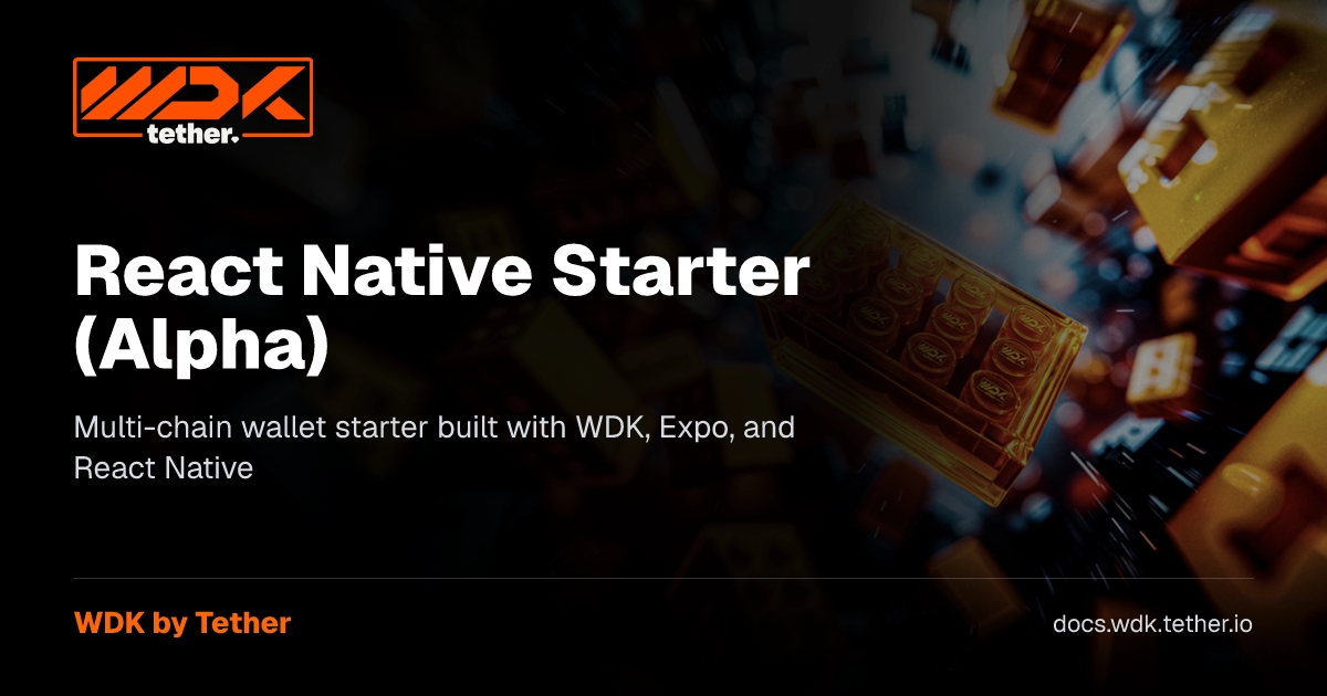 React Native Starter (Alpha) | WDK