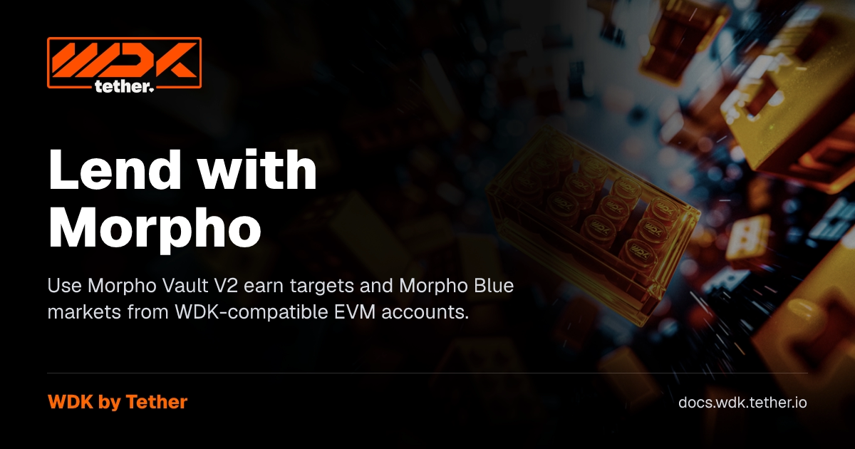 Lending Morpho EVM Overview | WDK