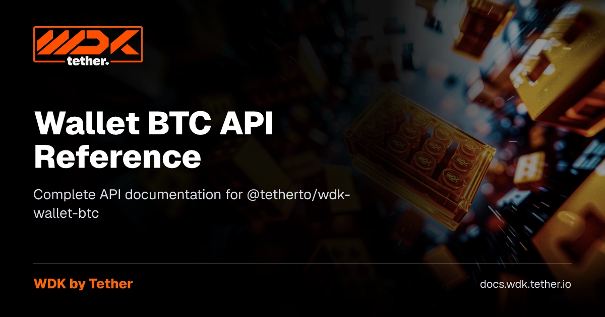 Api Btc Specs.pdf Wallet BTC API Reference | WDK